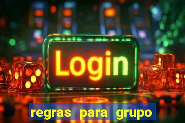 regras para grupo de futebol no whatsapp